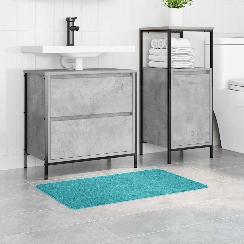 Vidaxl antislip badmat turquoise 50 x 80 cm pp