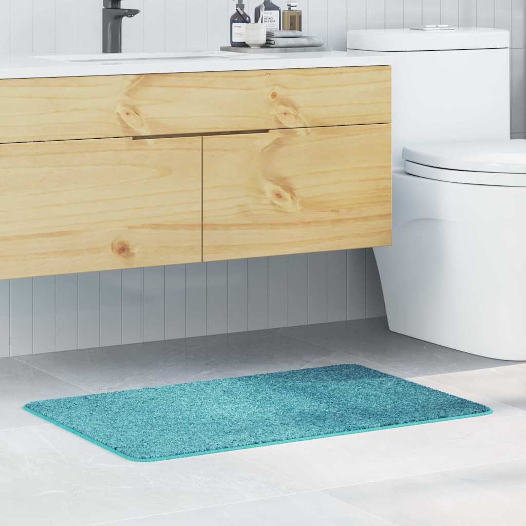 Vidaxl antislip badmat turquoise 60 x 90 cm pp