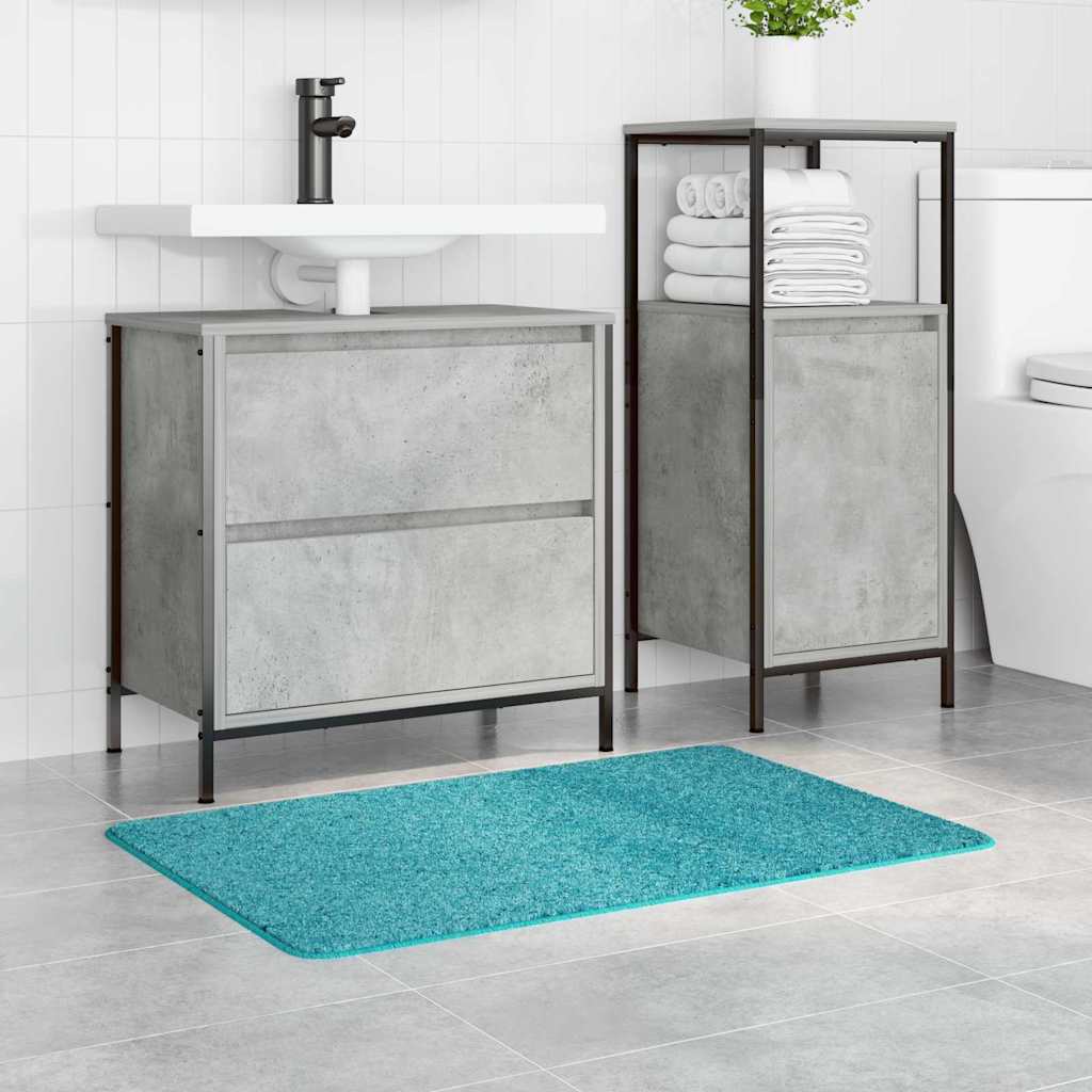 Vidaxl antislip badmat turquoise 60 x 90 cm pp