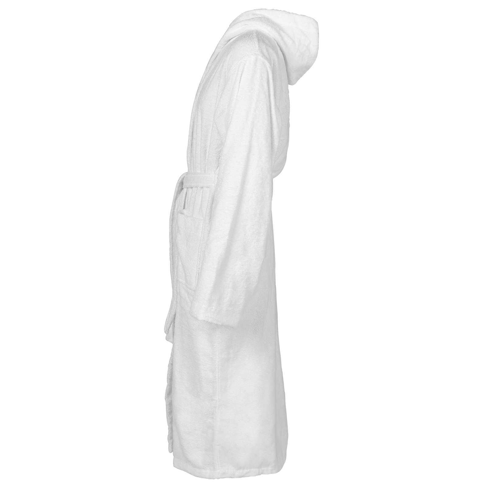 Vidaxl badjas kinn wit xxxl katoen