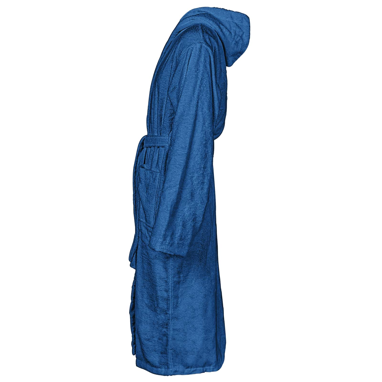 Vidaxl badjas kinn blauw xxxl katoen