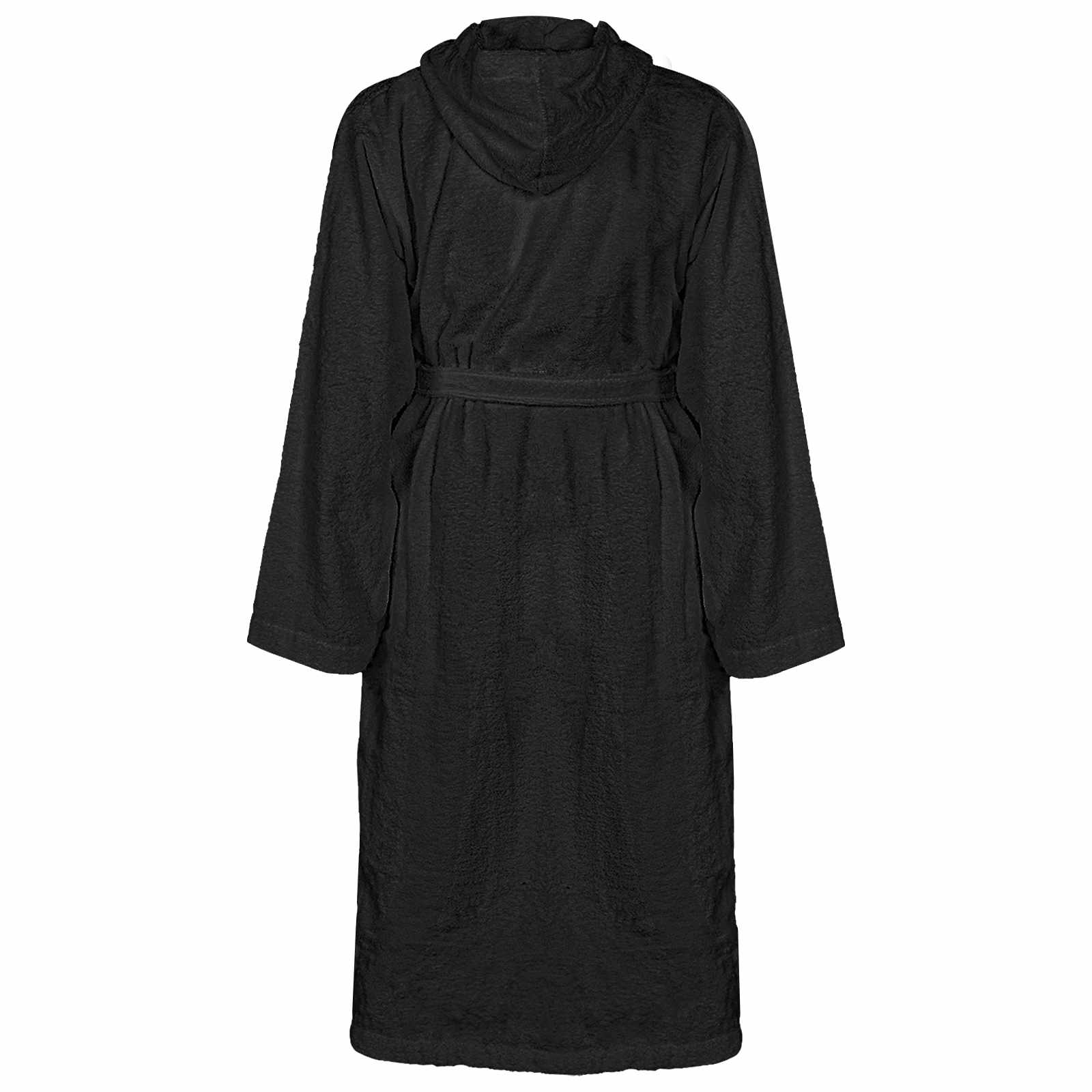 Vidaxl badjas kinn zwart xxl katoen