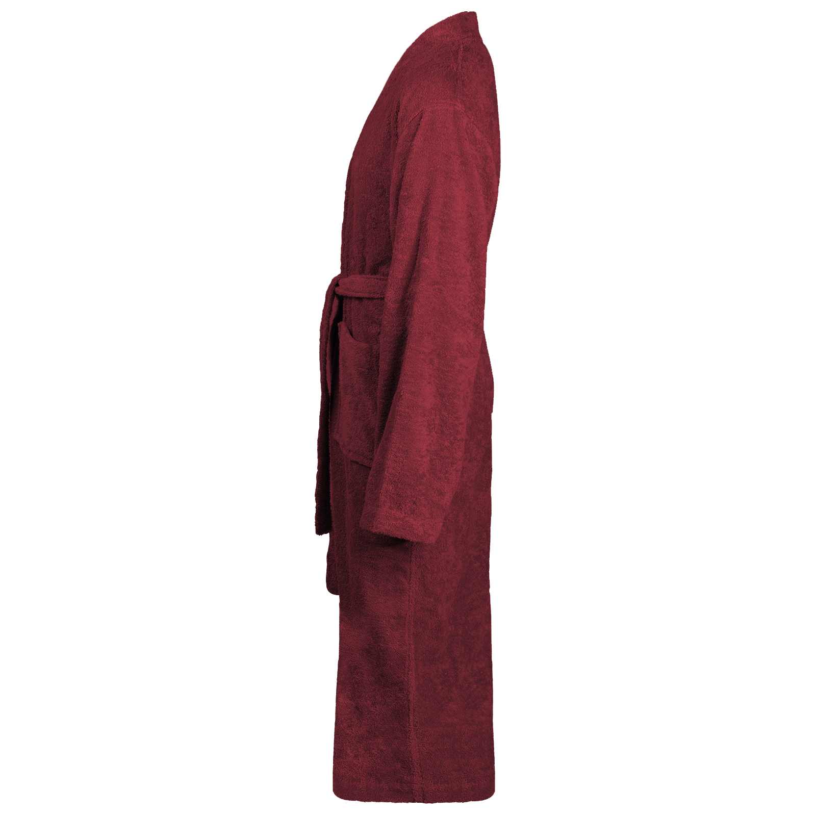 Vidaxl badjas kinn rood s katoen