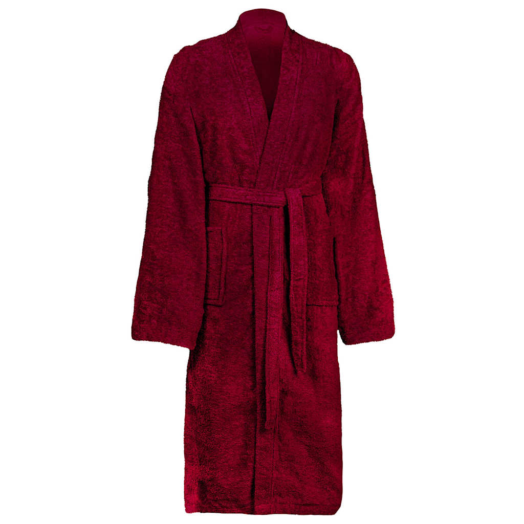 Vidaxl badjas kinn rood xxxl katoen