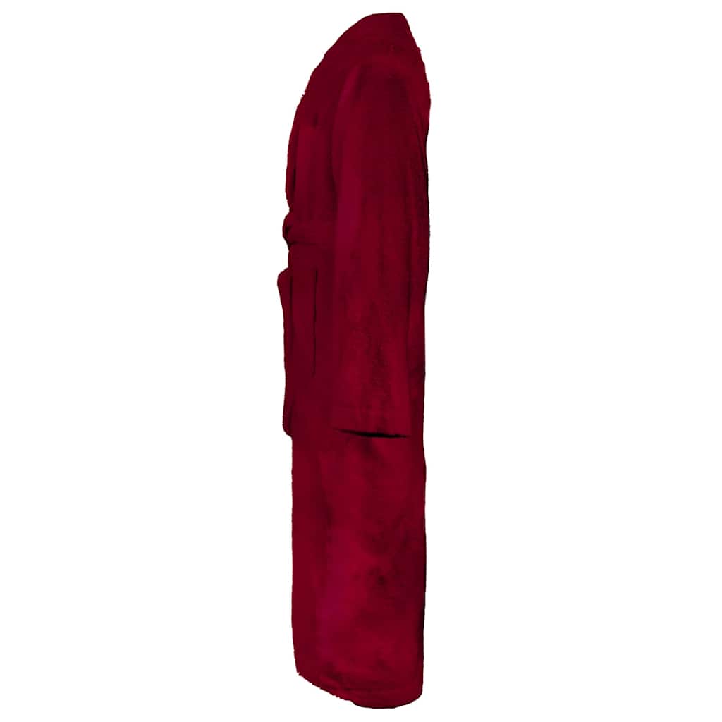 Vidaxl badjas kinn rood xxxl katoen
