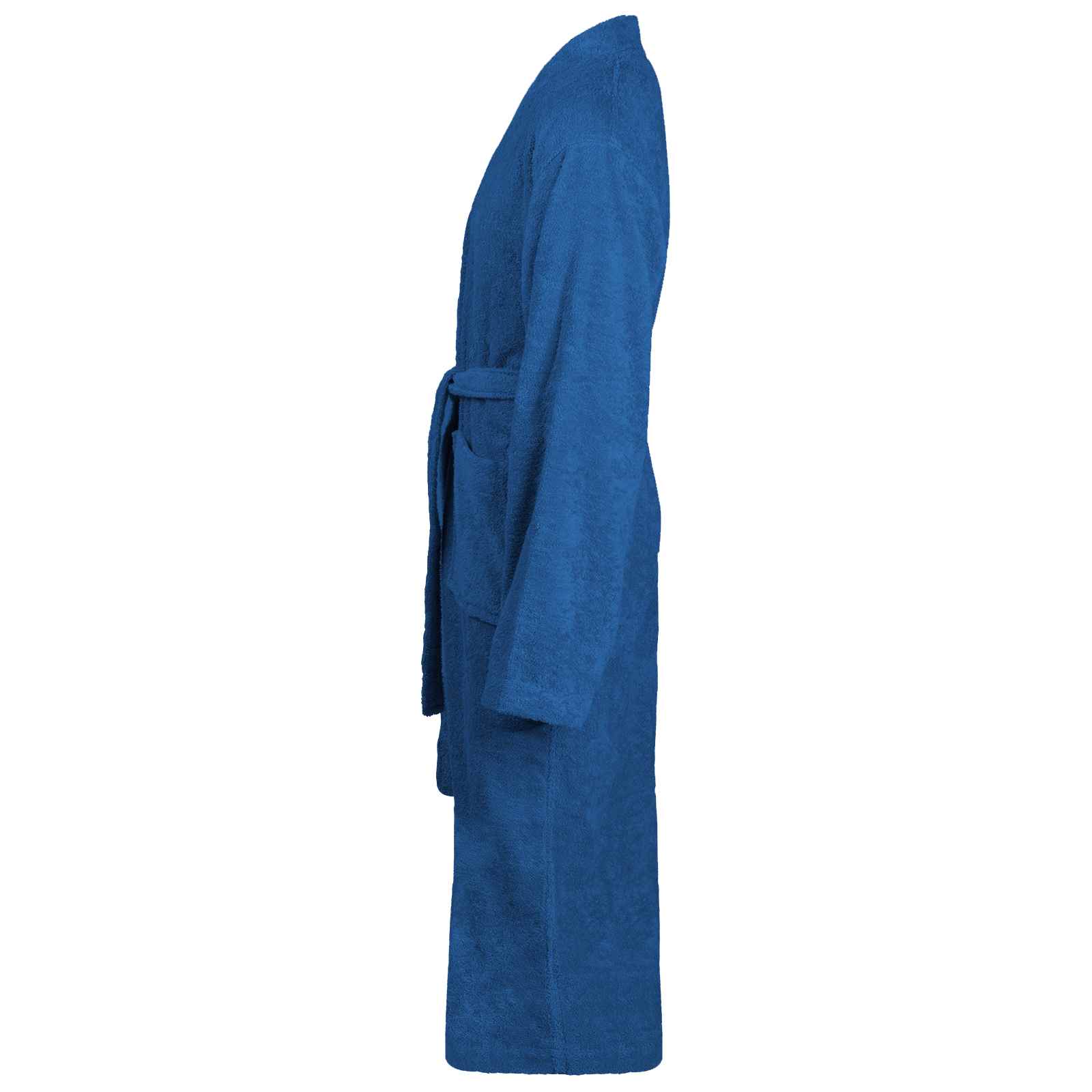 Vidaxl badjas kinn blauw xxl katoen