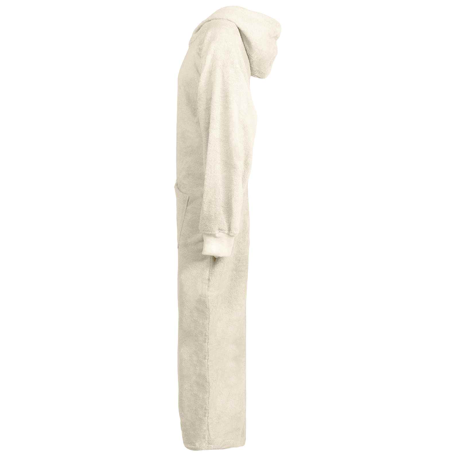 Vidaxl deken hoodie kinn crème xxl katoen
