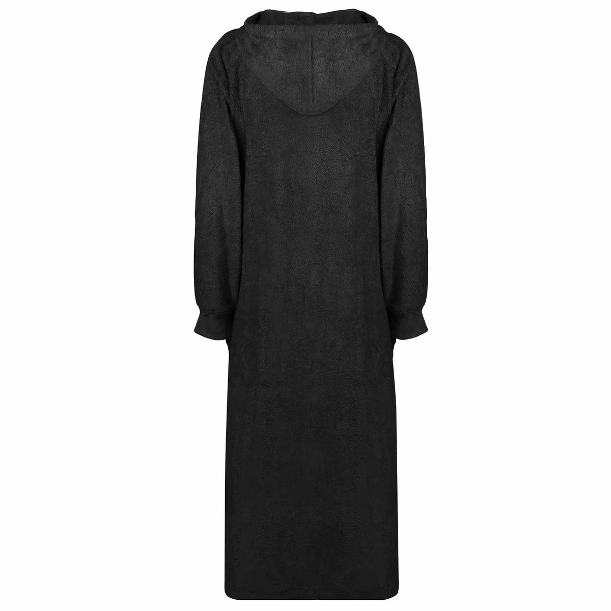 Vidaxl deken hoodie kinn zwart xxl katoen