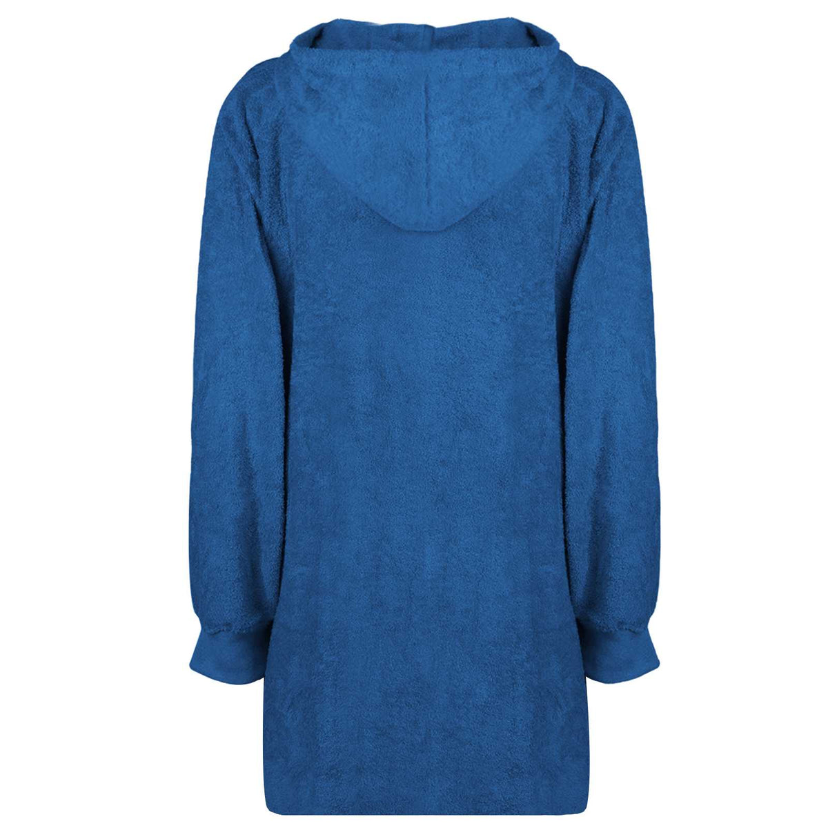 Vidaxl deken hoodie kinn marineblauw l katoen