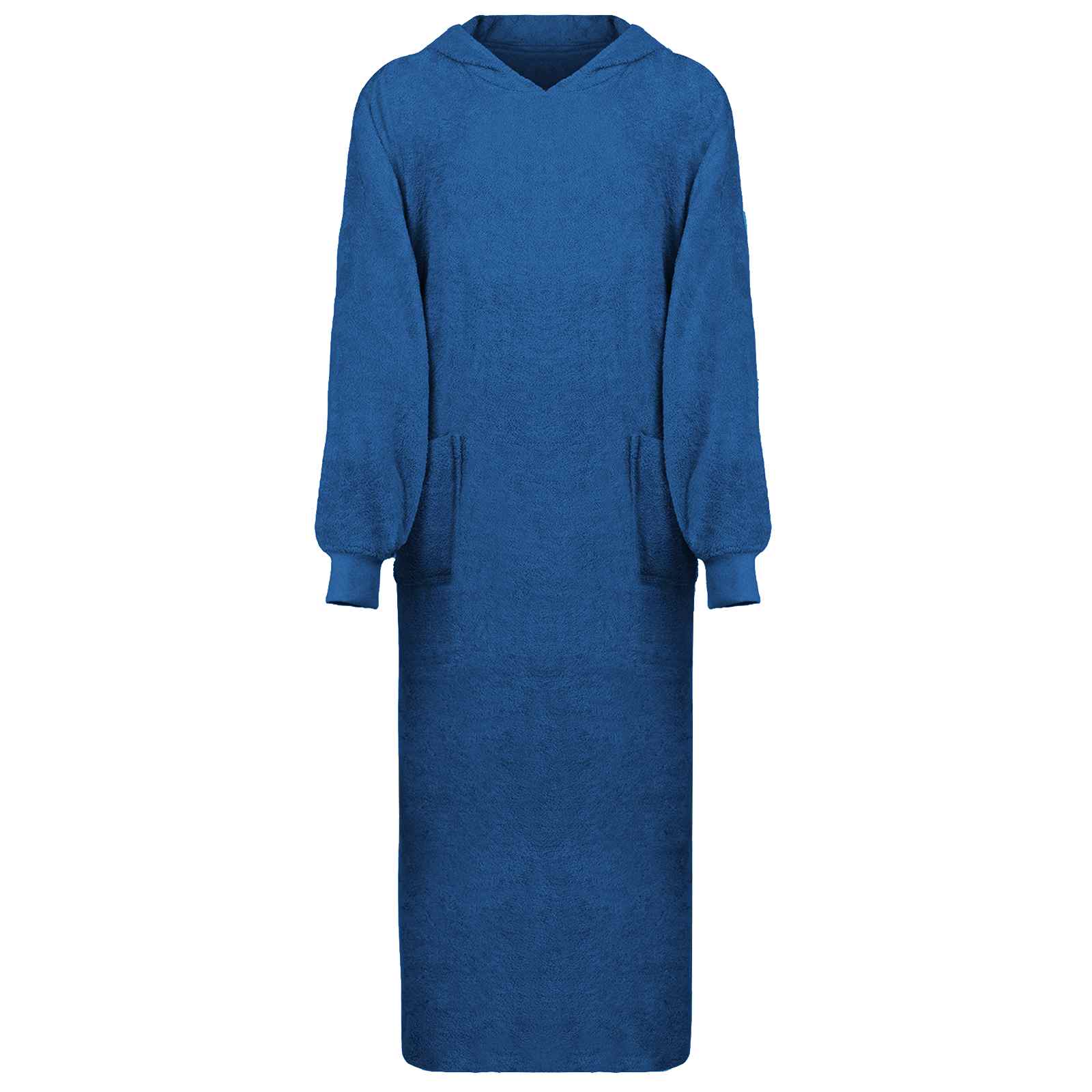 Vidaxl deken hoodie kinn marineblauw xxl katoen