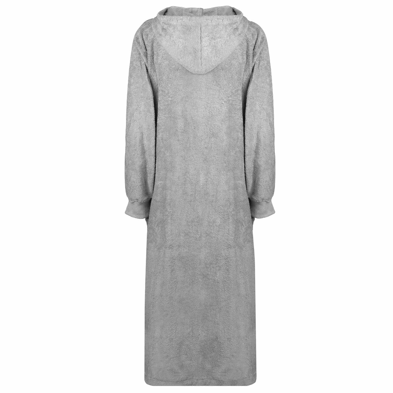 Vidaxl deken hoodie kinn grijs xxl katoen