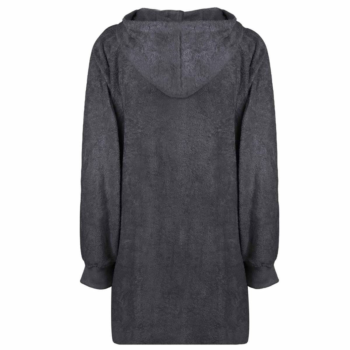 Vidaxl deken hoodie kinn antraciet l katoen