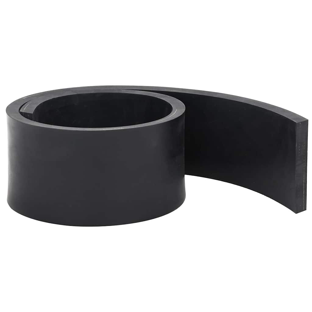 Vidaxl rubberen rand voor sneeuwploeg 120x10x1 cm zwart