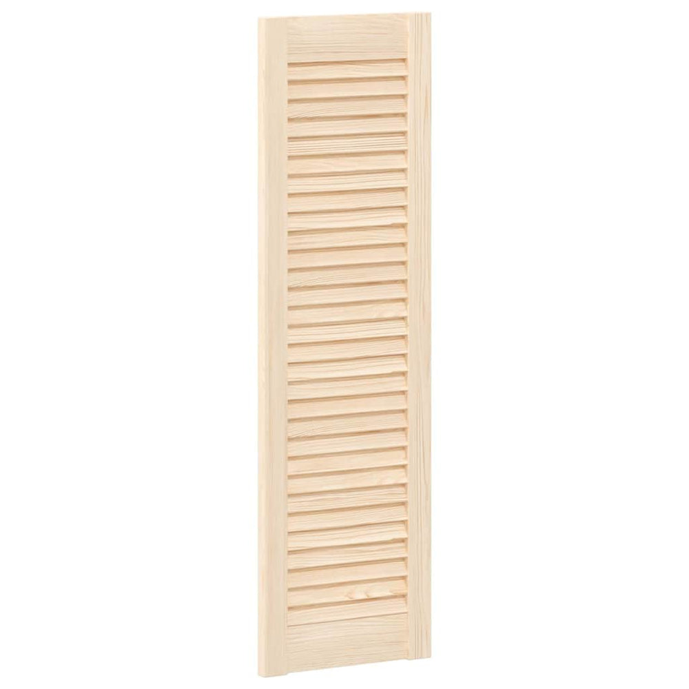 Vidaxl kastdeur met lamellen 99x29,5 cm massief grenenhout