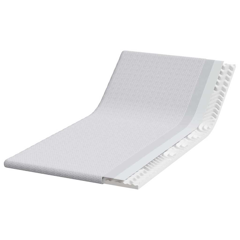 Vidaxl matrastopper wit 120 x 200 cm jacquard stof