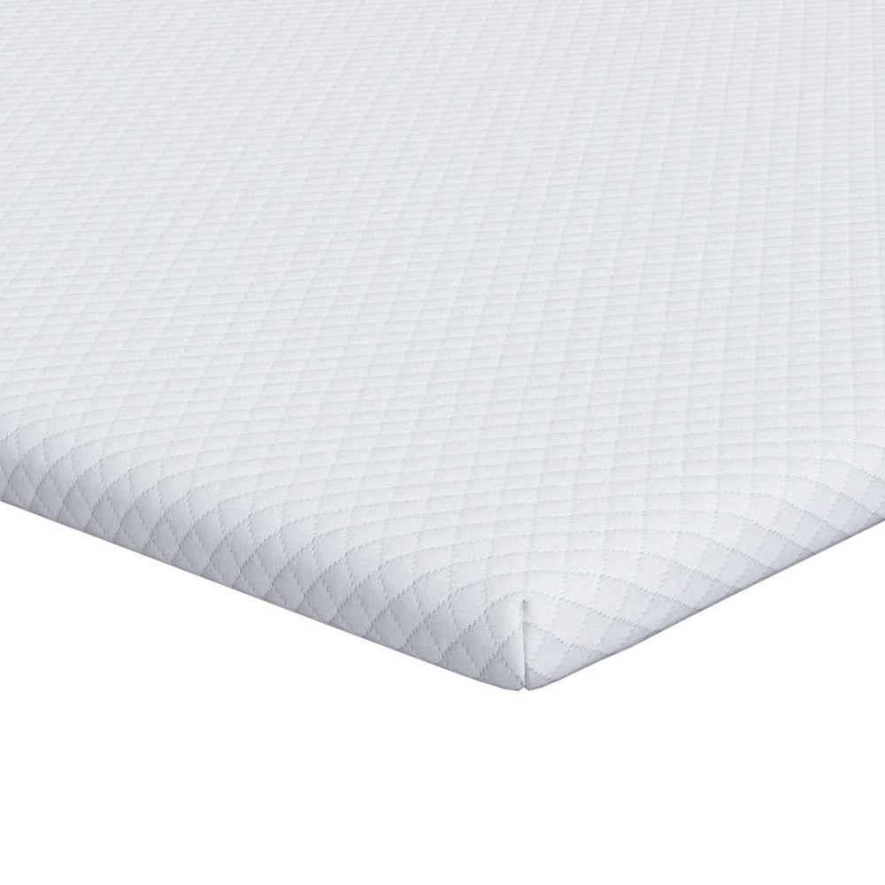 Vidaxl matrastopper wit 140 x 190 cm jacquard stof