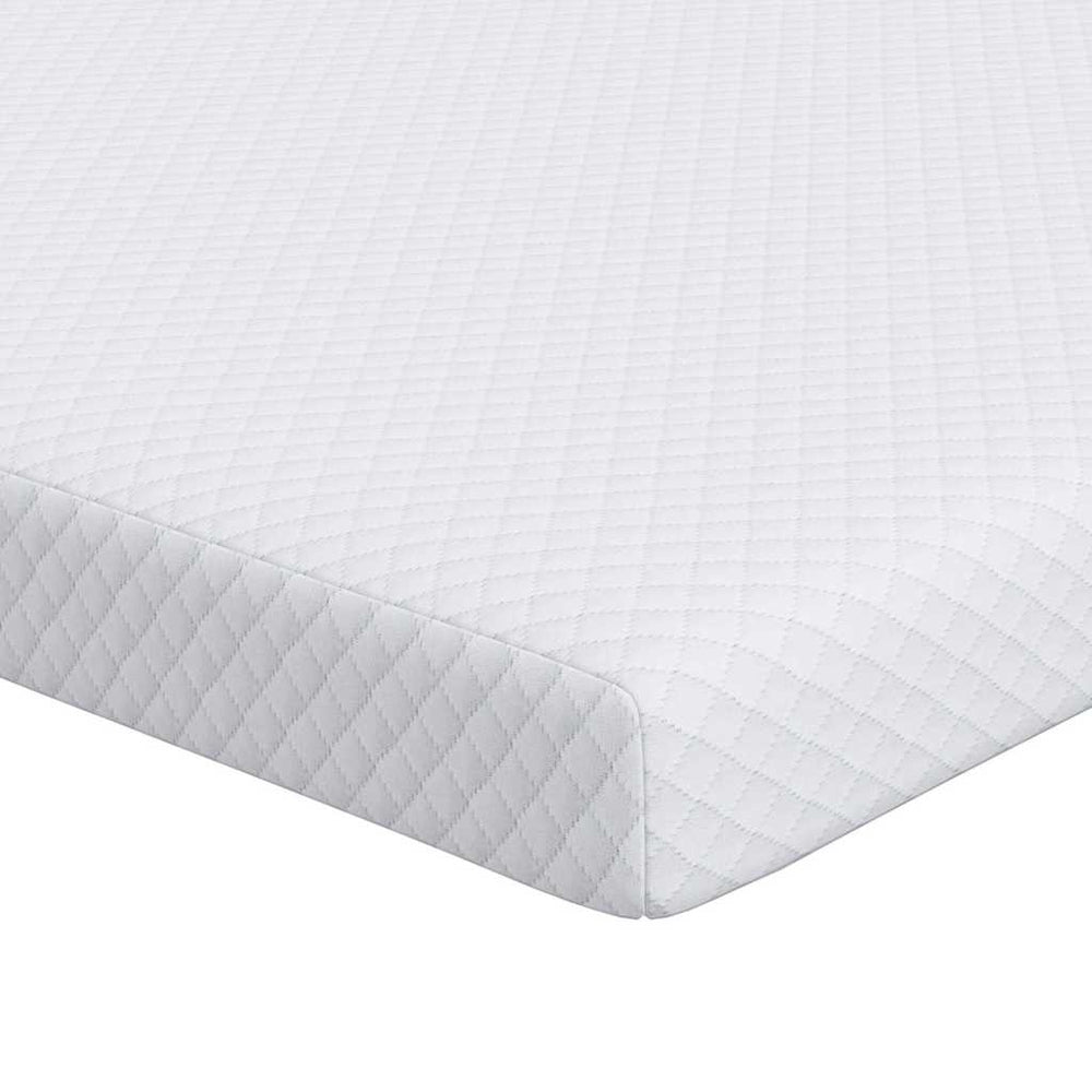 Vidaxl matrastopper wit 140 x 190 cm jacquard stof