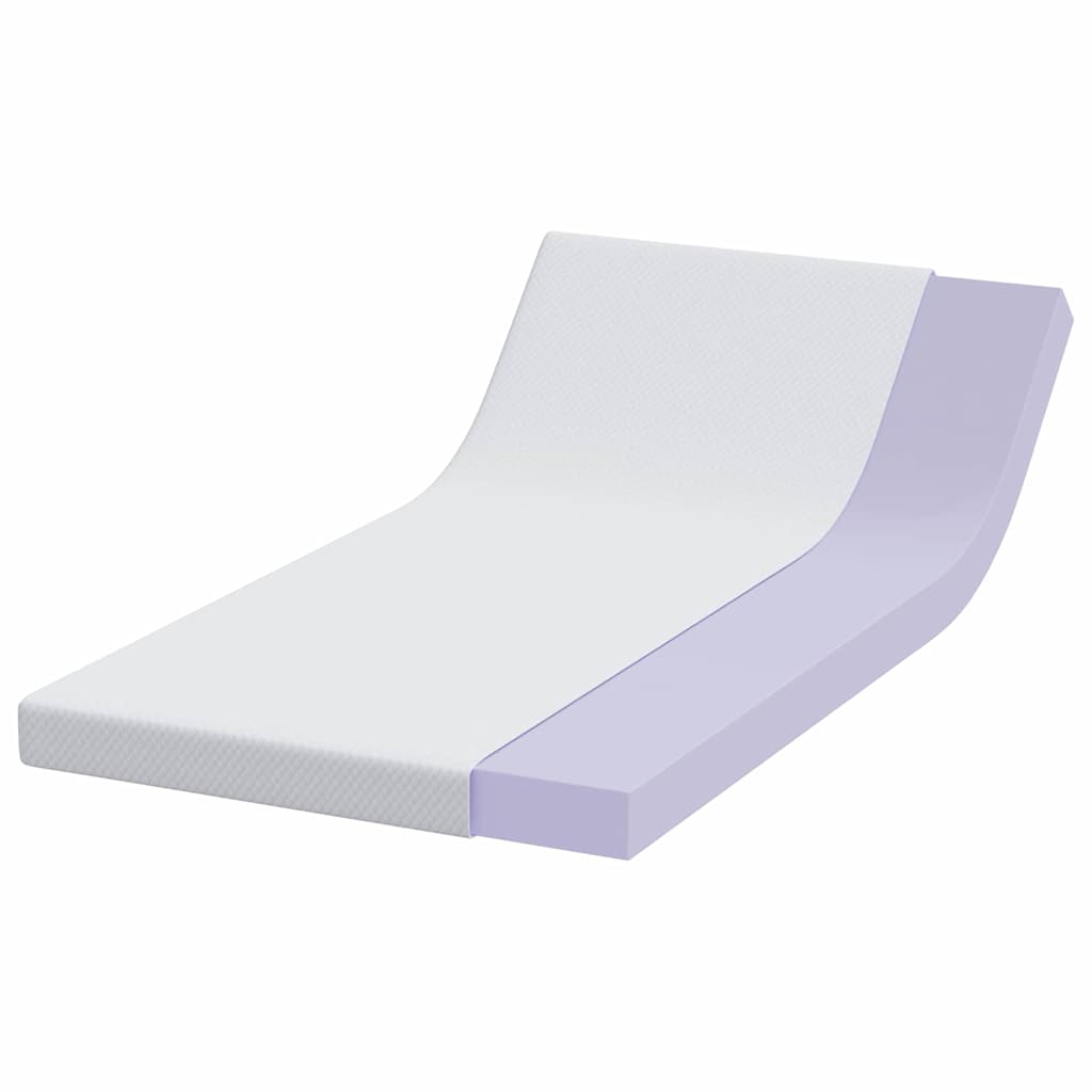 Vidaxl matrastopper wit 90 x 190 cm jacquard stof