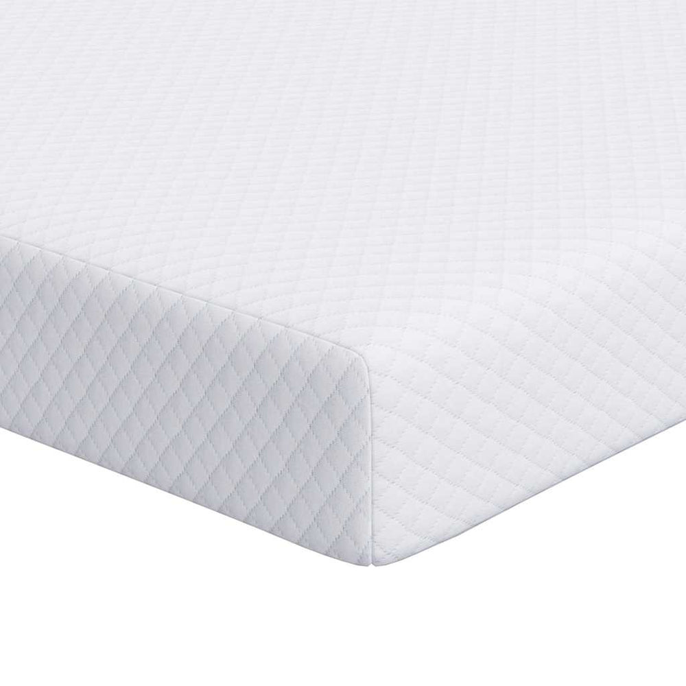 Vidaxl matrastopper wit 200 x 200 cm jacquard stof