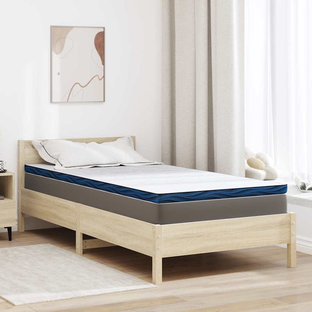 Vidaxl matrastopper wit 90 x 200 cm jacquard stof