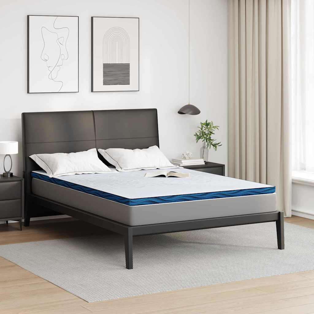 Vidaxl matrastopper wit 160 x 200 cm jacquard stof