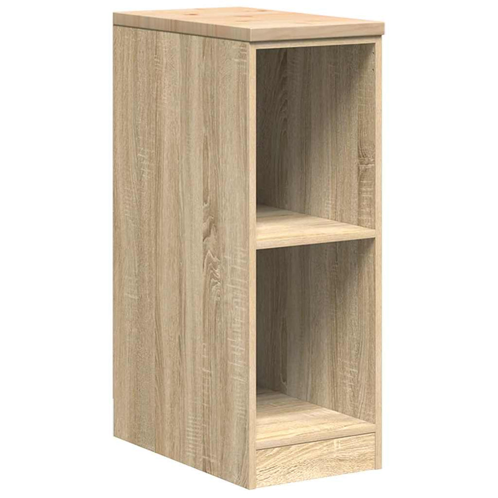 Vidaxl garagekast 30x51x85 cm massief grenenhout sonoma eikenkleurig