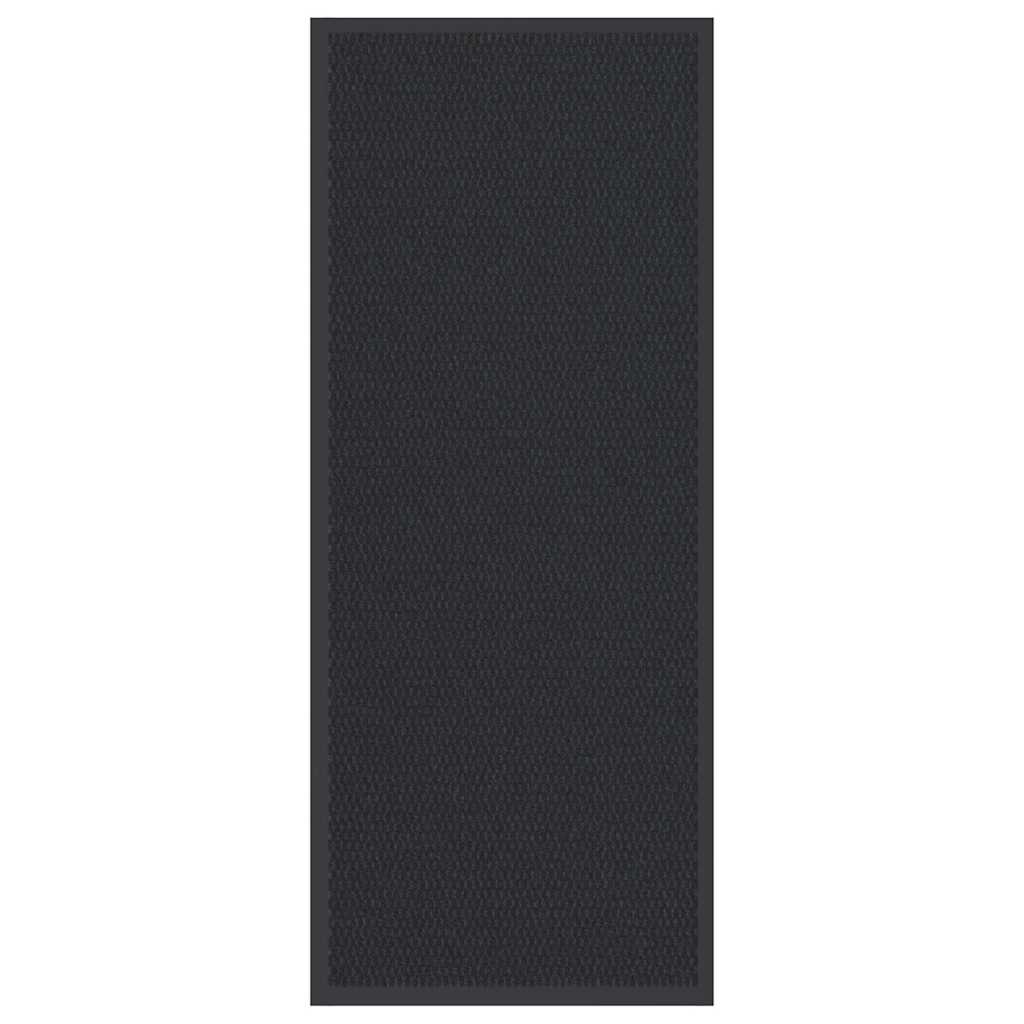 Vidaxl deurmat 60x150 cm zwart