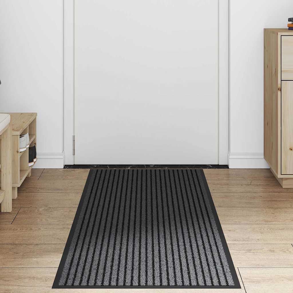 Vidaxl deurmat zwart 60 x 180 cm polypropyleen