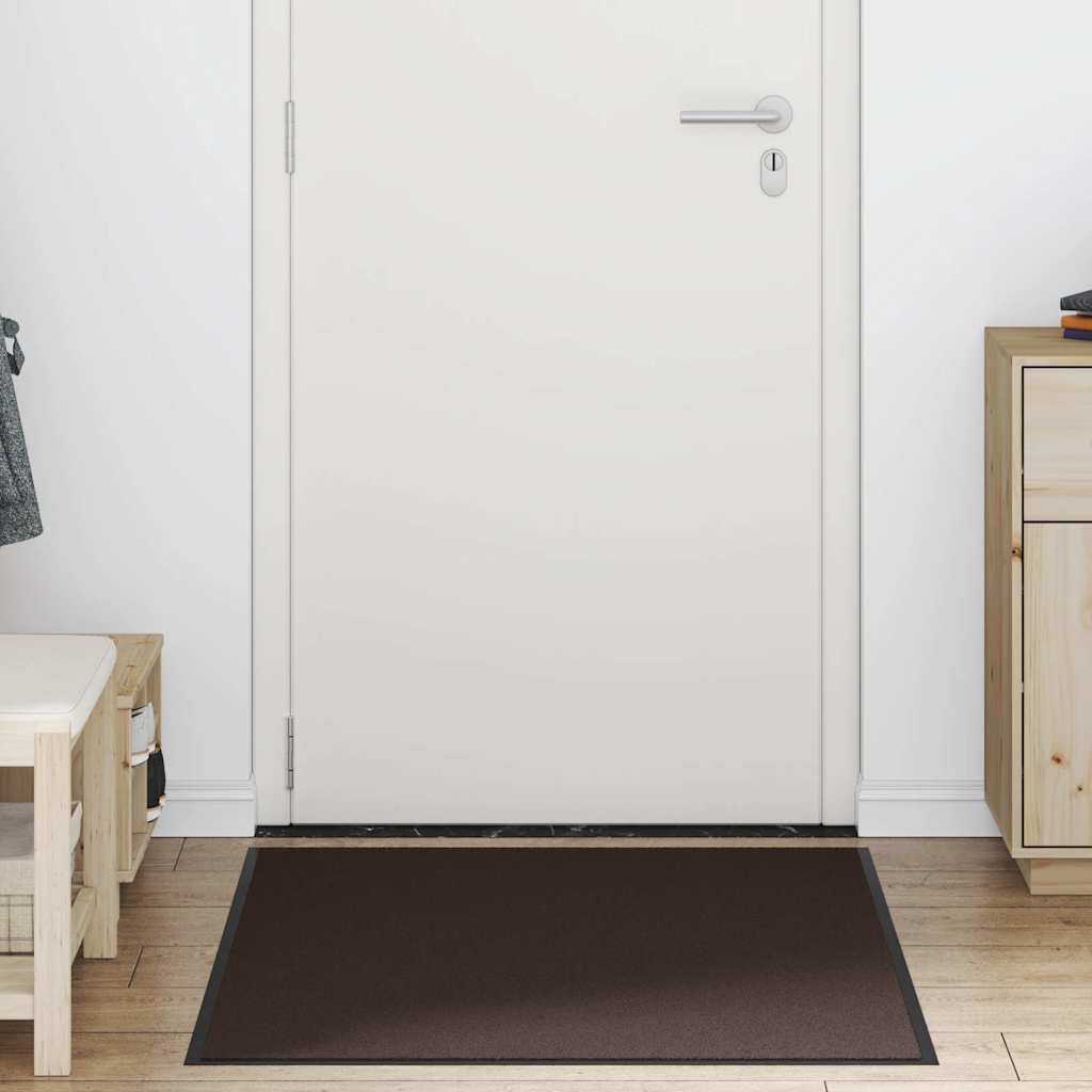 Vidaxl deurmat 90x120 cm bruin