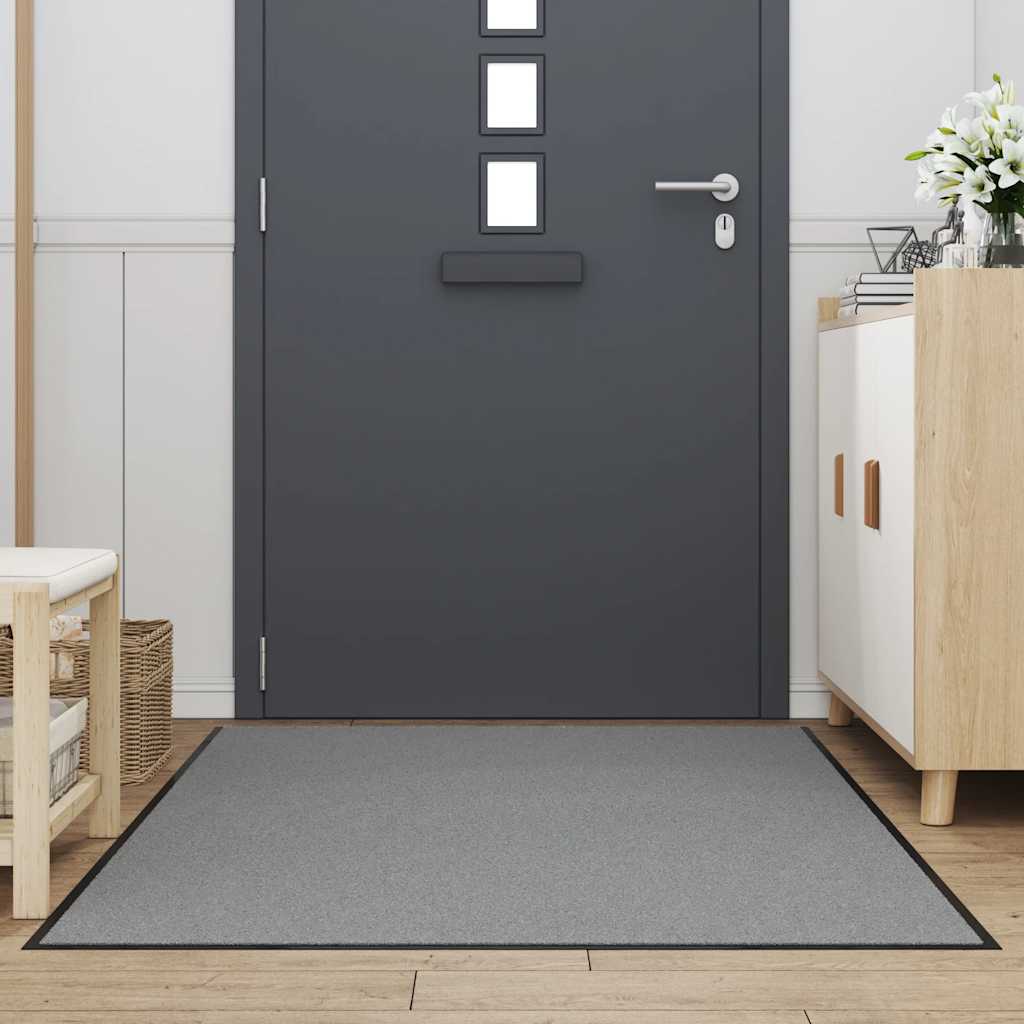 Vidaxl deurmat 115x200 cm grijs