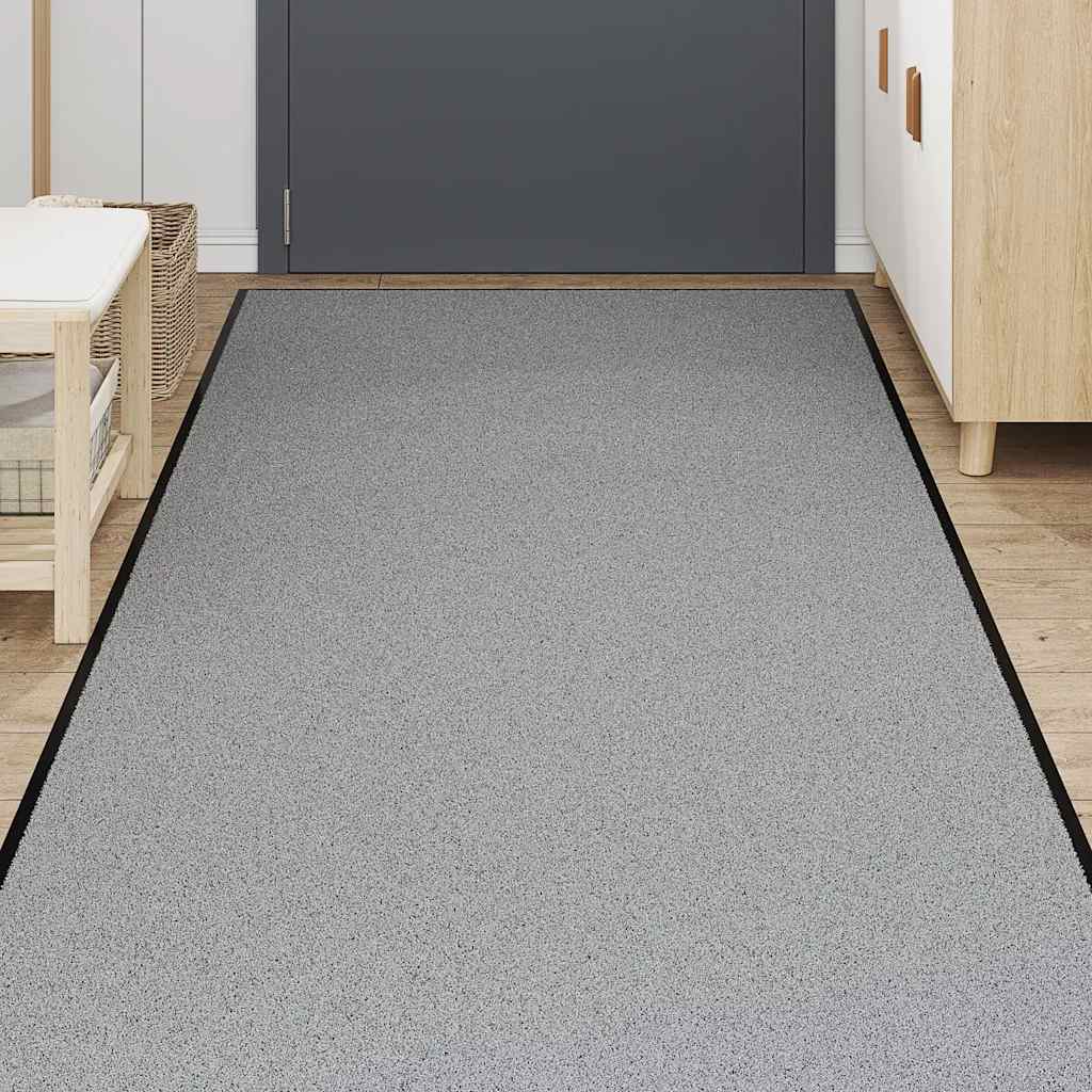 Vidaxl deurmat 115x300 cm grijs