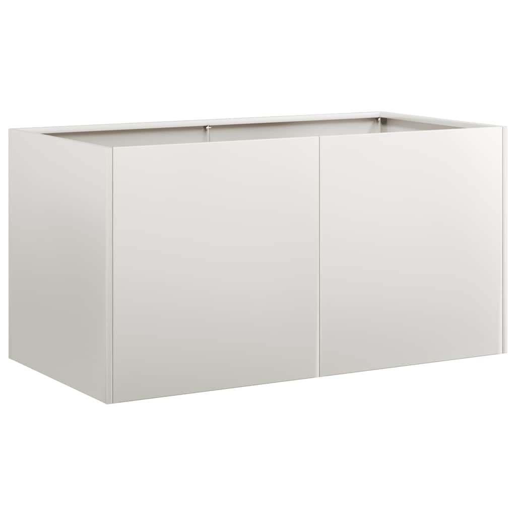 Vidaxl plantenbak 80x40x40 cm roestvrij staal