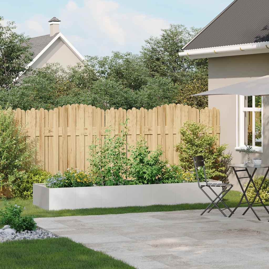 Vidaxl plantenbak 280x80x40 cm roestvrij staal