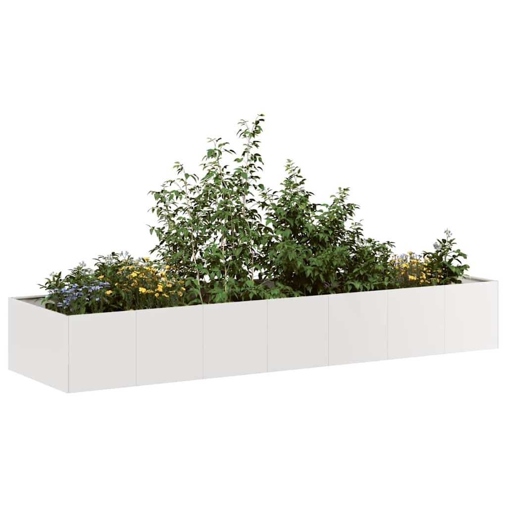Vidaxl plantenbak 280x80x40 cm roestvrij staal