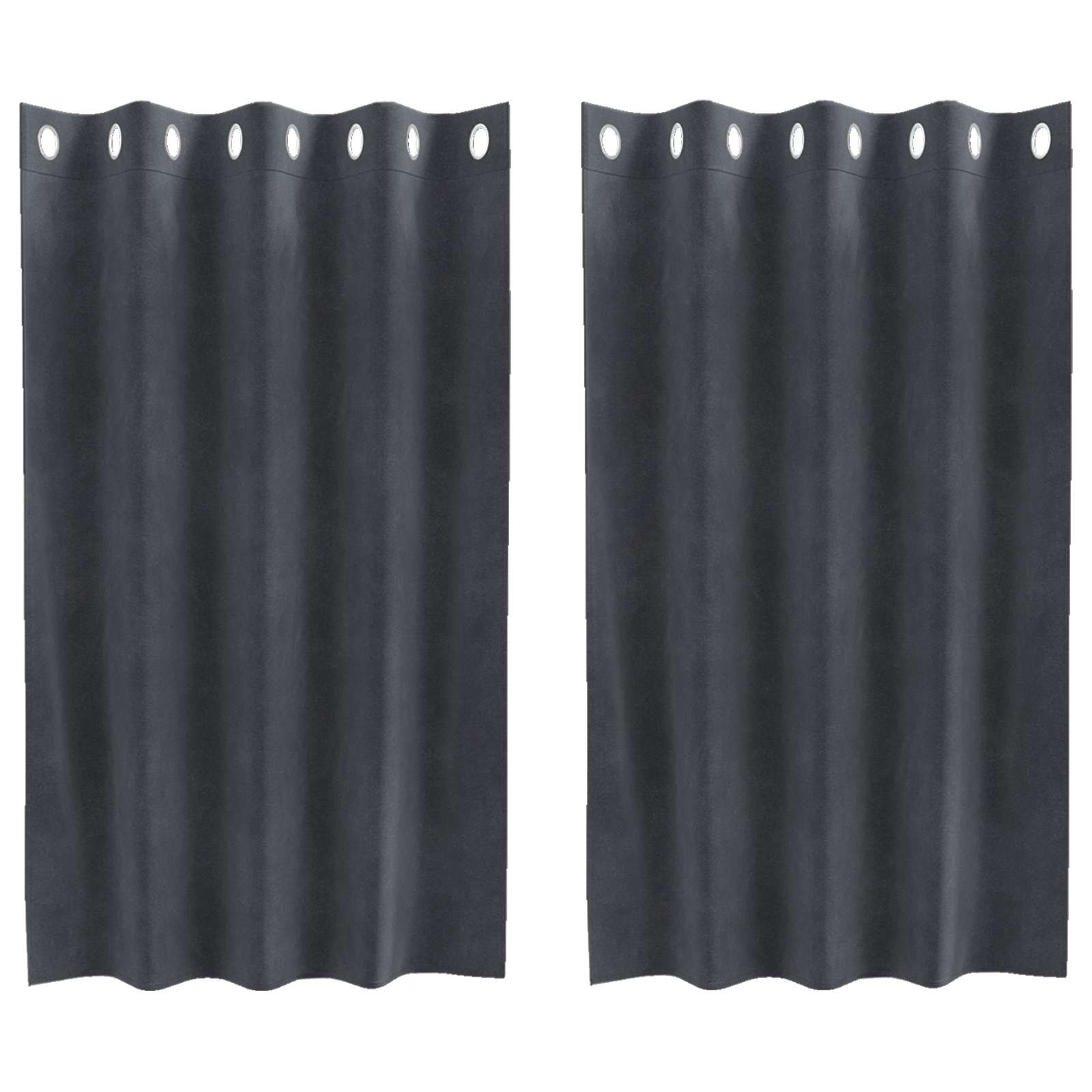 Vidaxl gordijnen 2 st lichtgrijs 140 x 140 cm fluweel