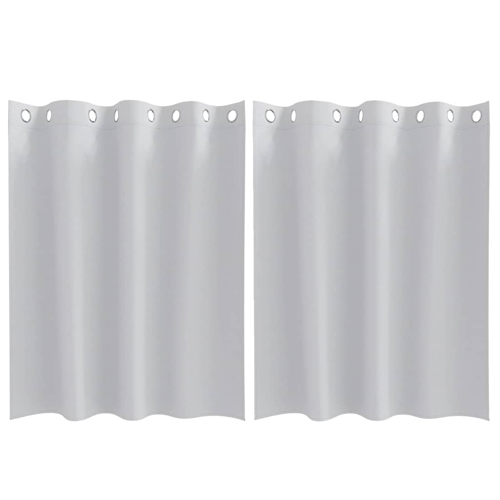 Vidaxl zwart-out gordijnen met ringen 2 pcs bleekgrijs 140 x 140 cm
