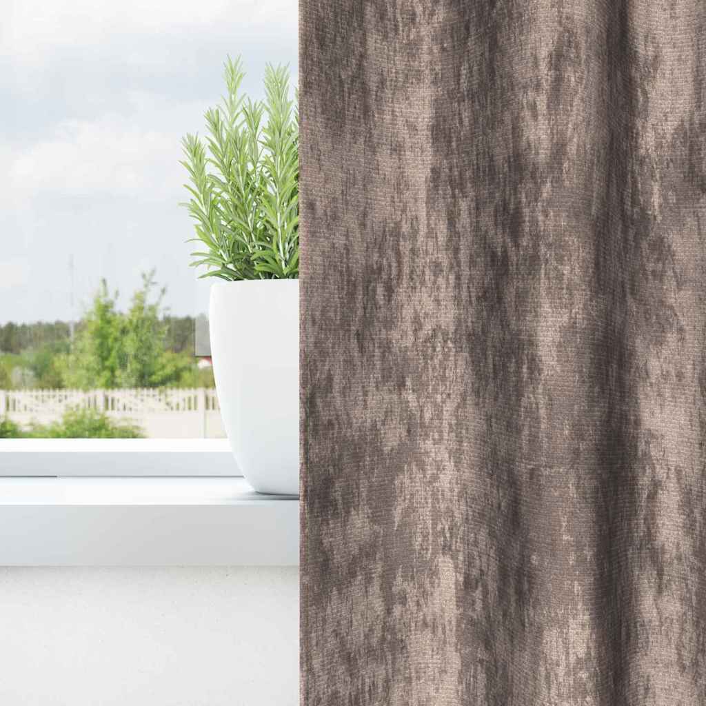 Vidaxl velvet gordijnen 2 pcs cappuccino 225 x 140 cm fluweel