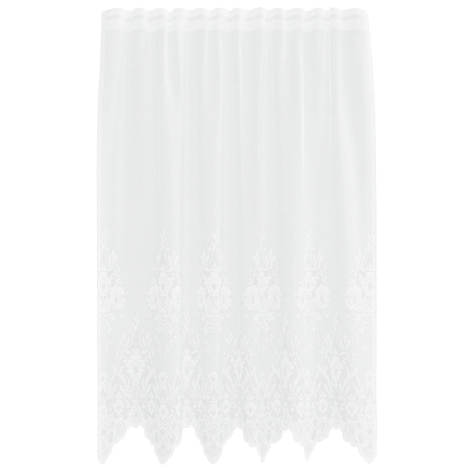 Vidaxl kantgordijn met gordijnen wit 150 x 160 cm polyester