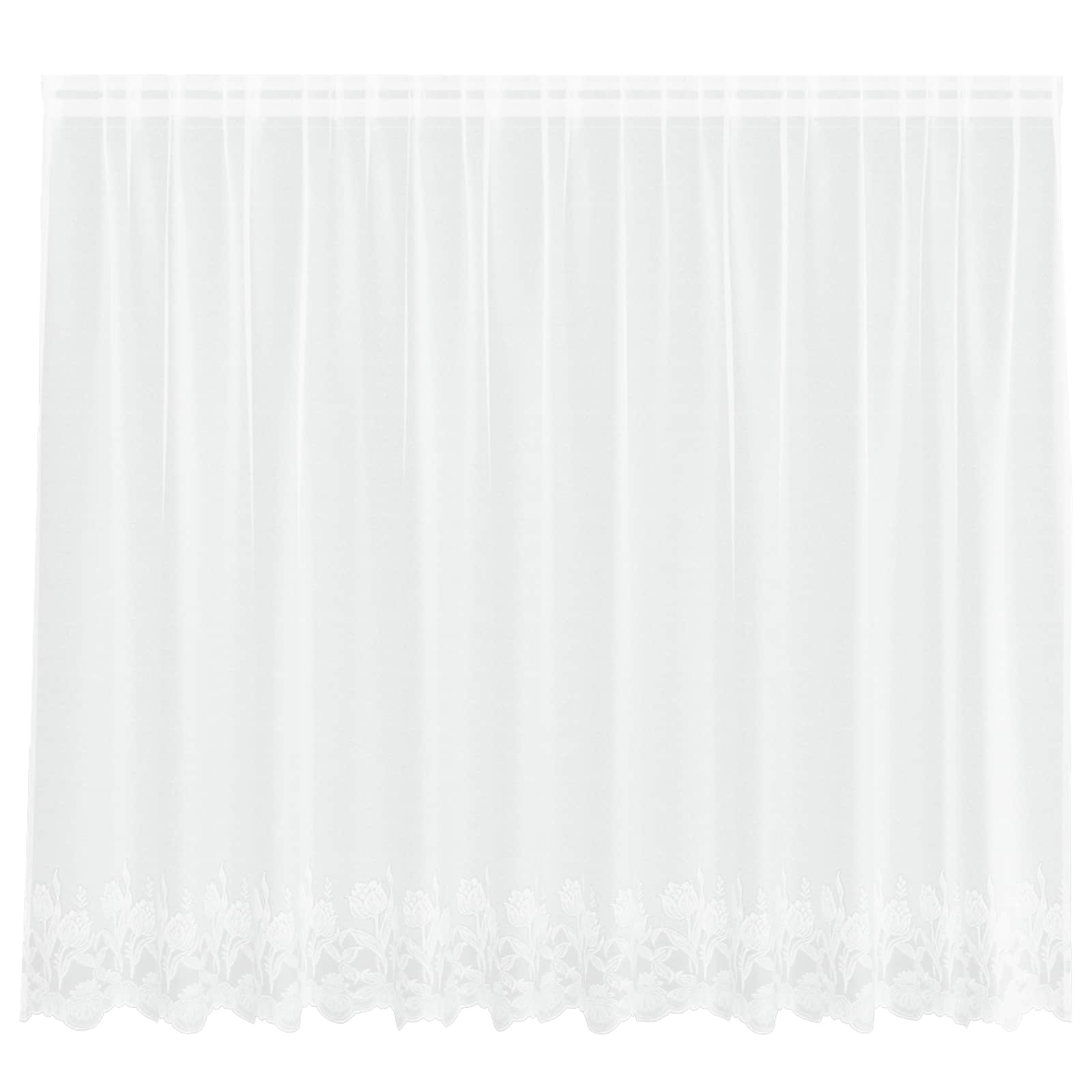 Vidaxl kantgordijn met gordijnen wit 300 x 140 cm polyester