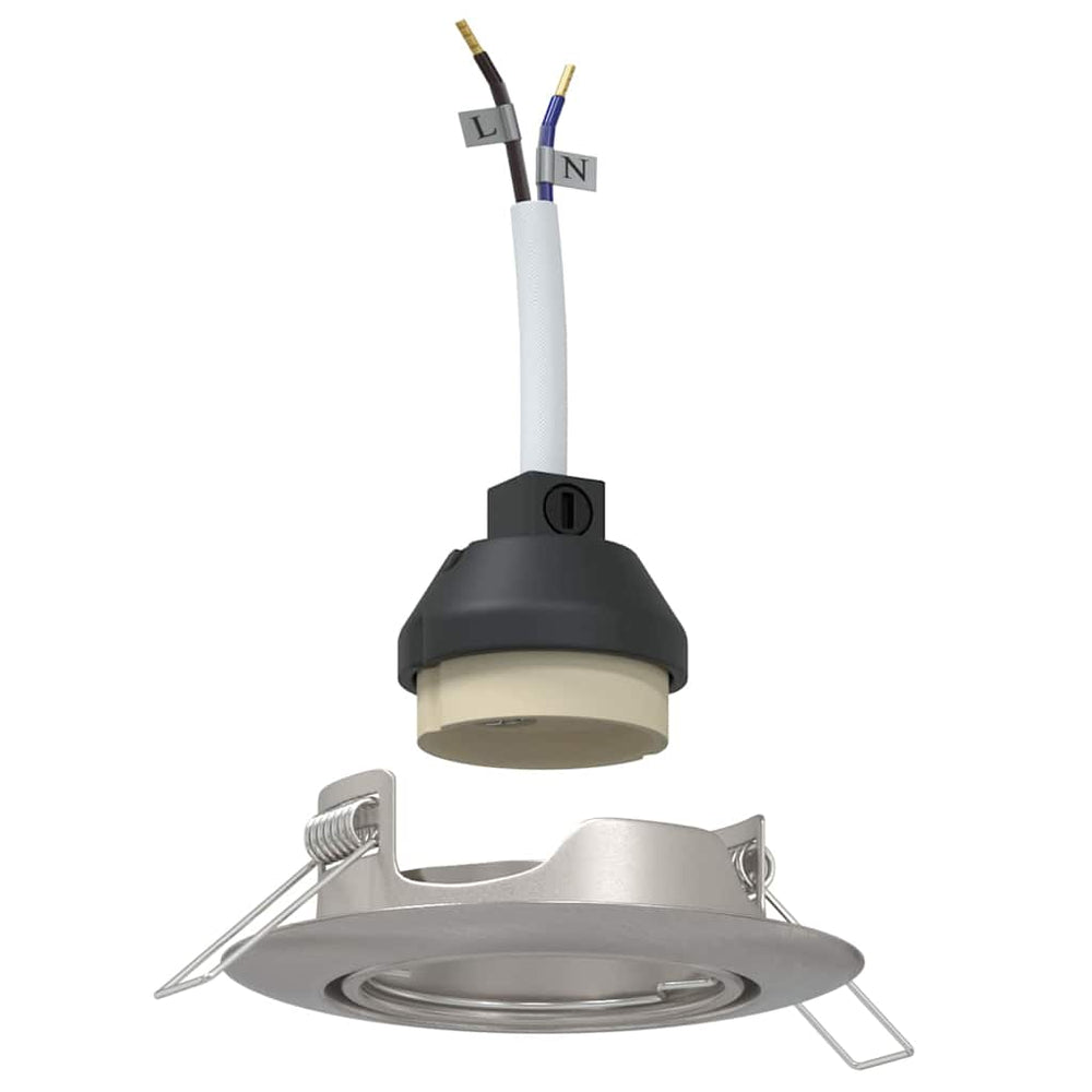 Vidaxl spotje 12 st zilver 9 x 9 x 2.5 cm metaal
