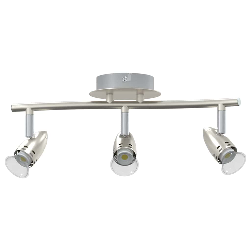Vidaxl plafondspot met schijnwerpers nikkel 36,5 x 10 x 12,5 cm metaal