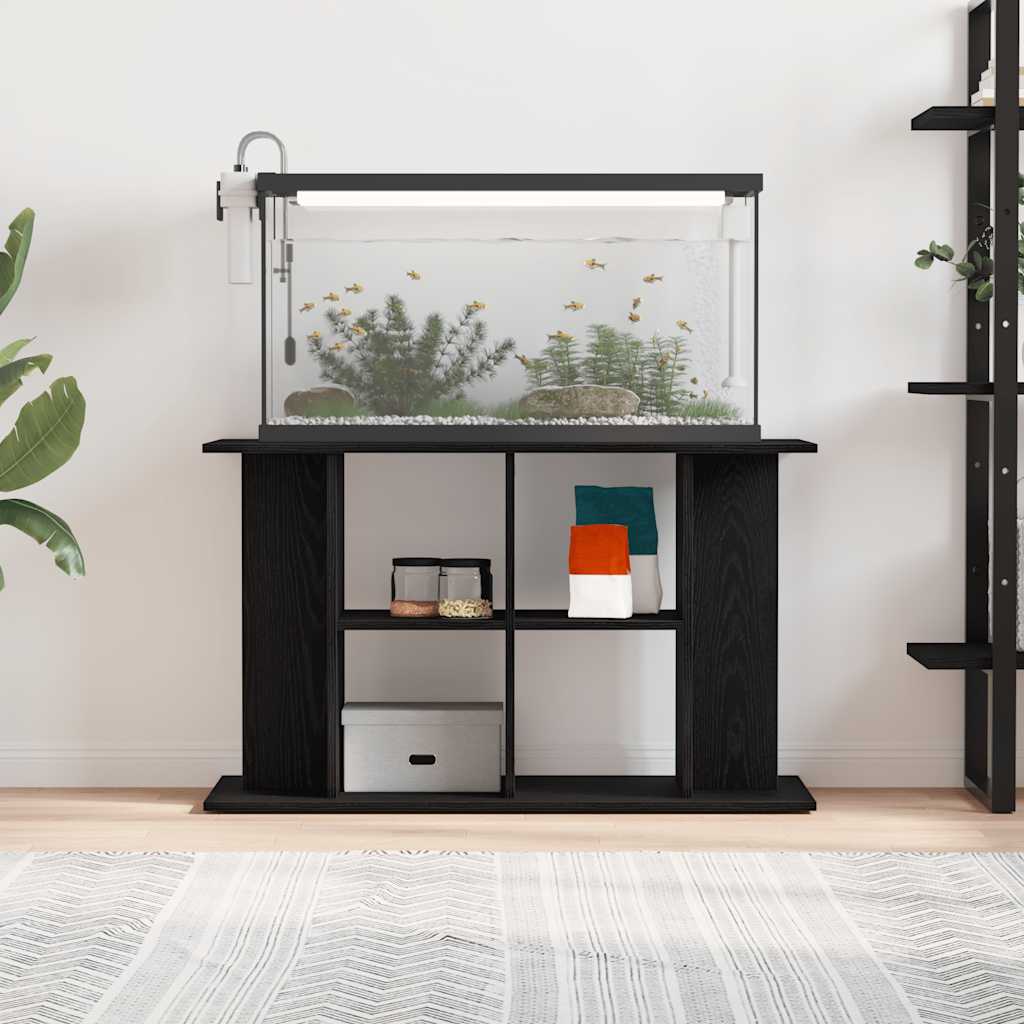 Vidaxl aquariumstandaard zwart eiken 100x40x60 cm bewerkt hout