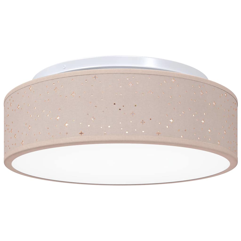 Vidaxl plafonnière met schijnwerpers taupe 38 x 38 x 13,5 cm stof