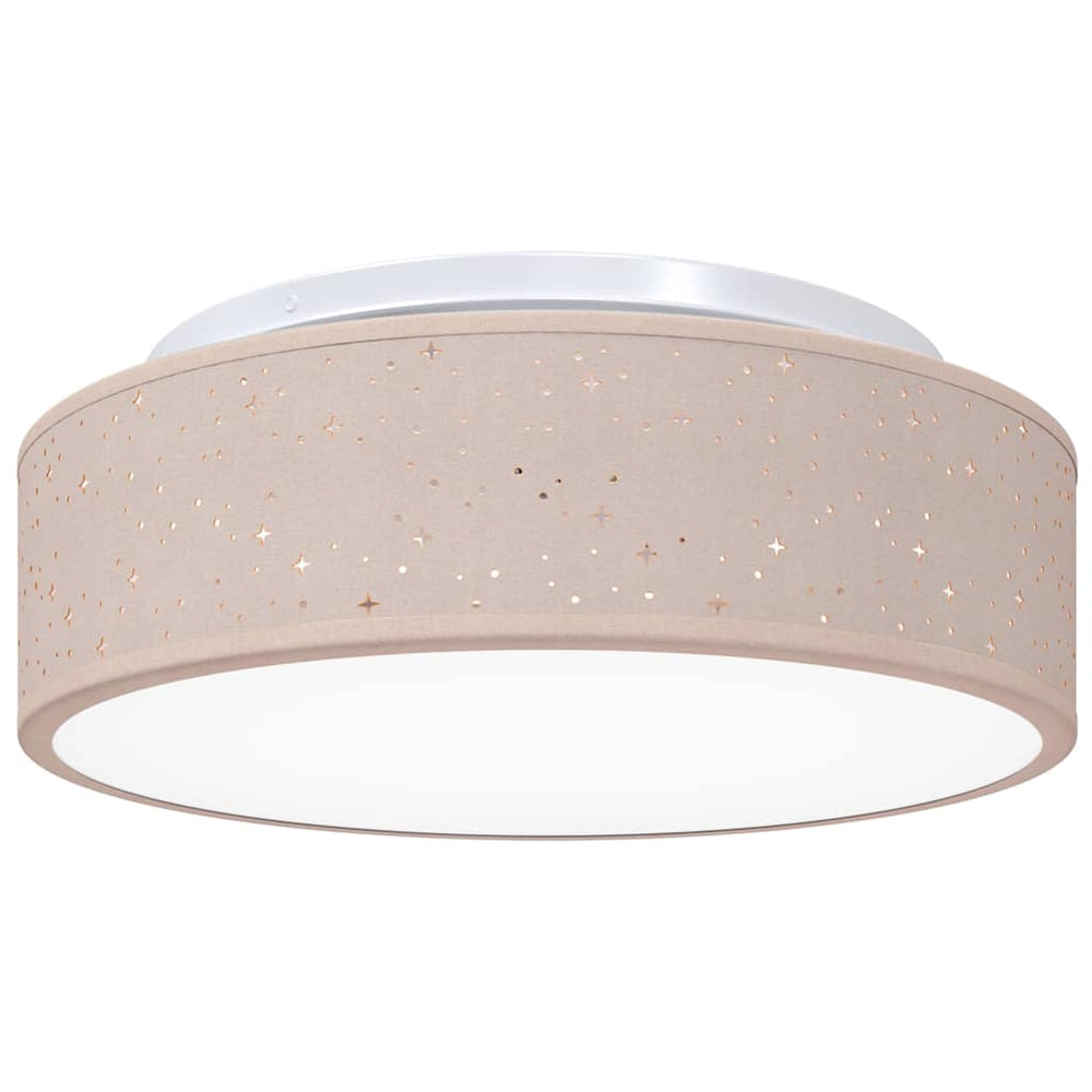Vidaxl plafonnière met schijnwerpers taupe 38 x 38 x 13,5 cm stof