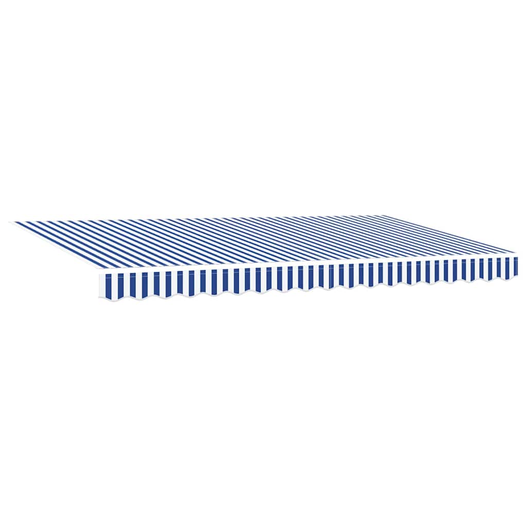Vidaxl vervangend zonneschermdoek voor 4x2 m blauw wit gestreept