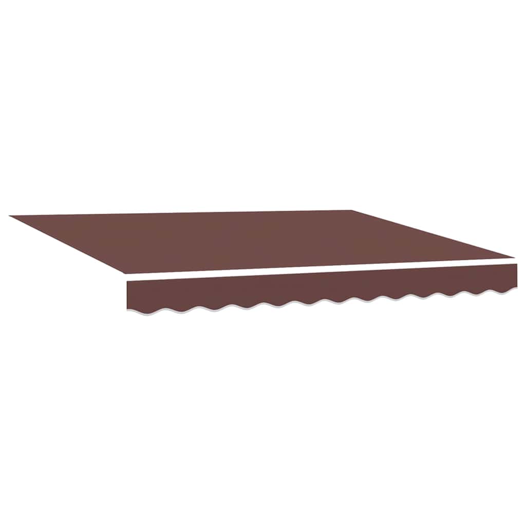 Vidaxl vervangingsdoek voor zonnescherm bruin 330 x 195 cm polyester