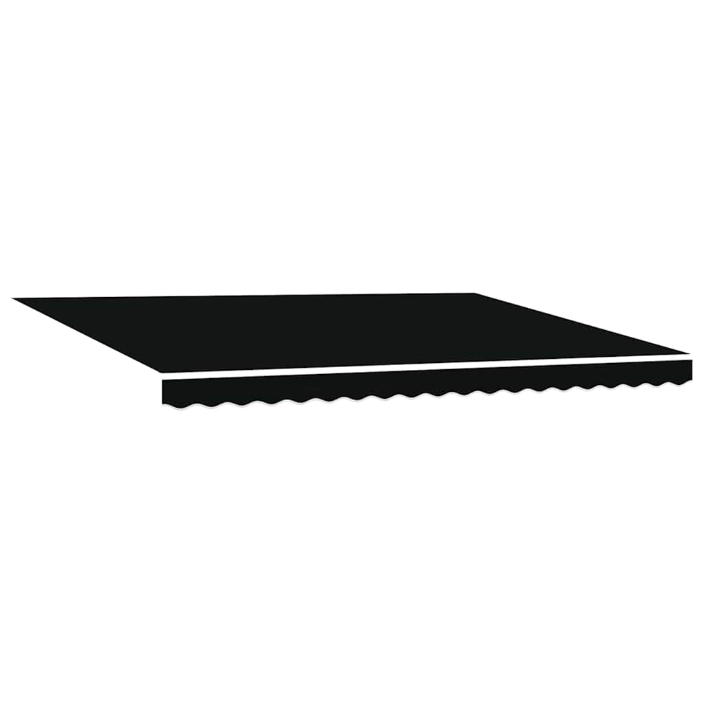 Vidaxl vervangingsdoek voor zonnescherm zwart 430 x 295 cm polyester