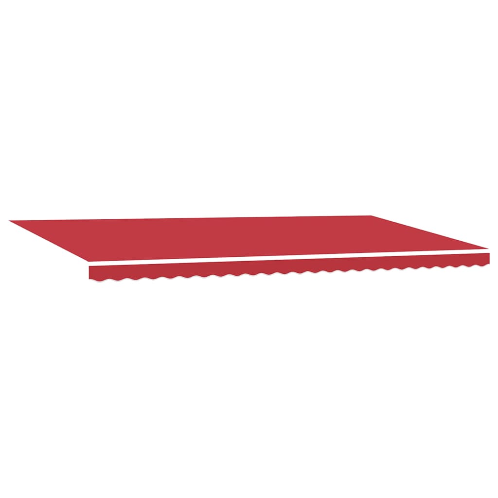 Vidaxl vervangingsdoek voor zonnescherm rood 580 x 295 cm polyester