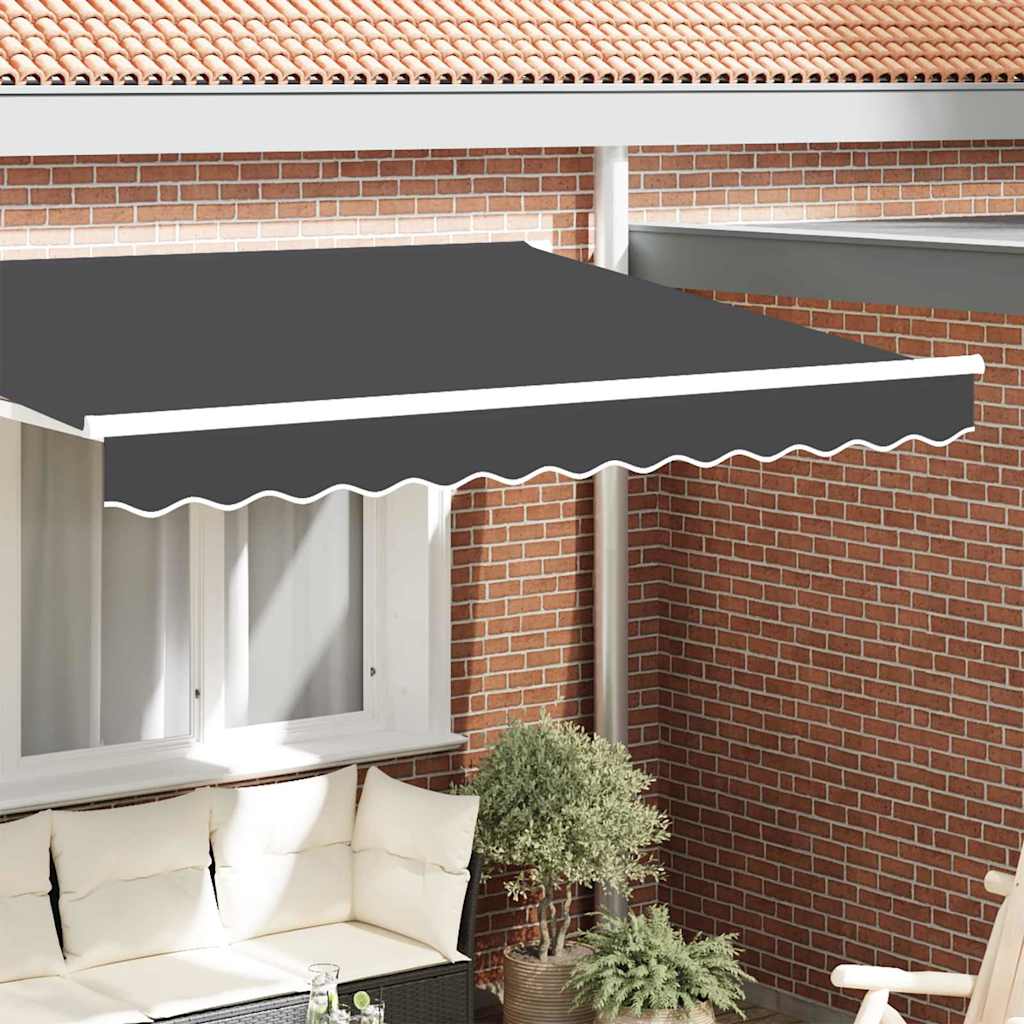 Vidaxl markies valance antraciet 580 x 20 cm canvas