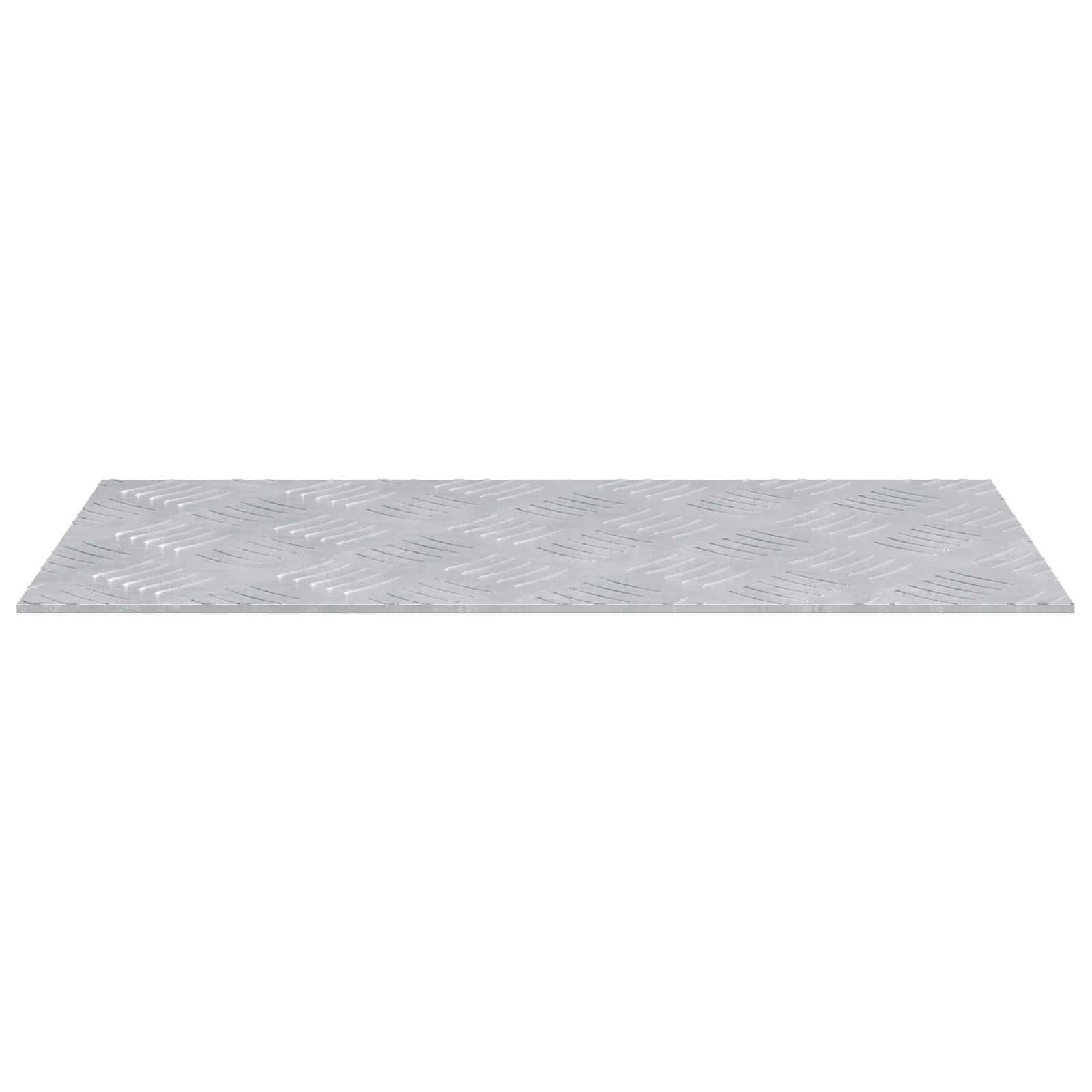 Vidaxl trap tread rechthoekig 2 pcs zilver 50 x 25 cm aluminium